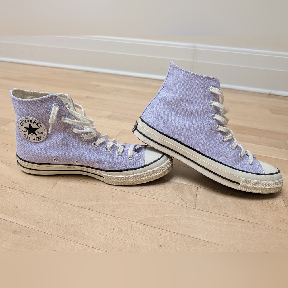Lilac Purple Converse Chuck 70 Sneakers Size 9M / 11W / 42EU
